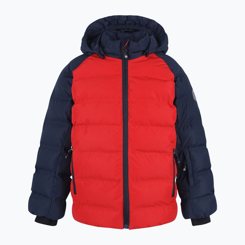 Skijacke Kinder Color Kids Ski Jacket Quilted AF 1. rot-schwarz 74695