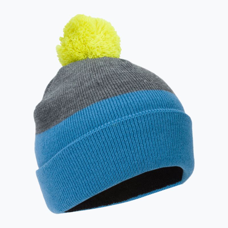 Wintermütze Kinder Color Kids Hat Beanie Colorblock blaugrau 7485