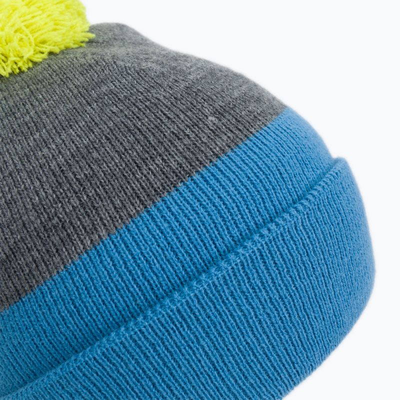 Wintermütze Kinder Color Kids Hat Beanie Colorblock blaugrau 7485 5