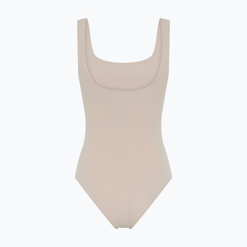 Body treningowe Damen Girlfriend Collective Penny Square Neck cream 8