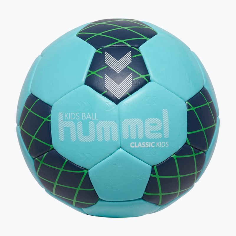 Handball für Kinder Hummel Classic HB Jr light blue/marine/green size 0.0