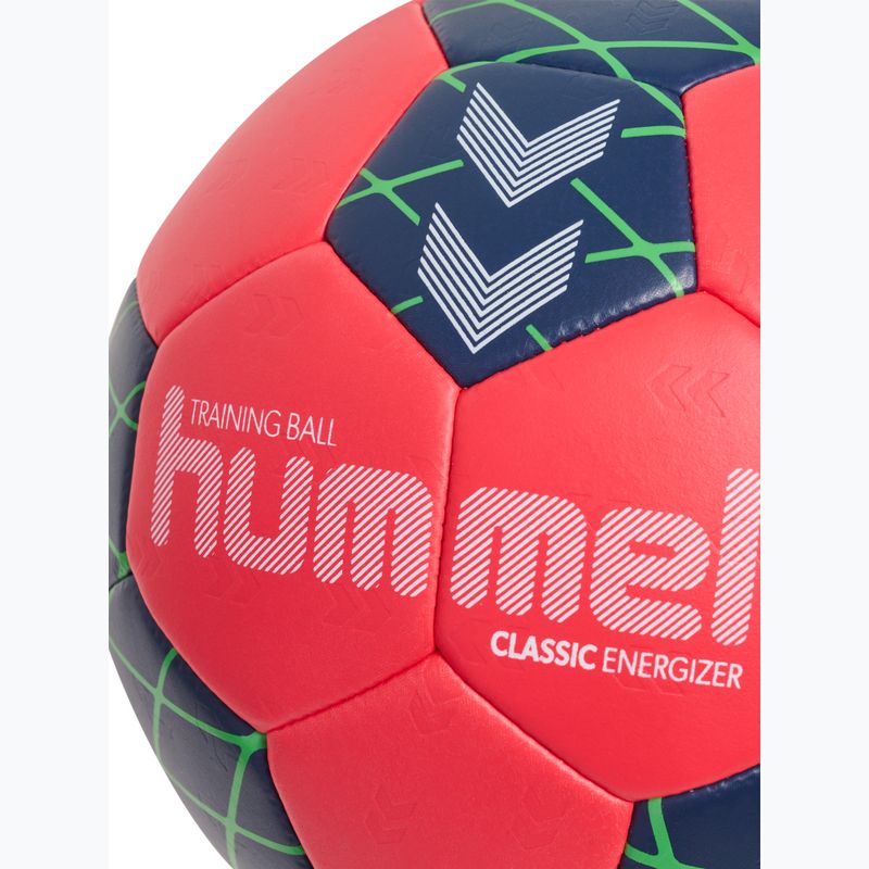 Handballball Hummel Classic Energizer red/marine/green size 0 4
