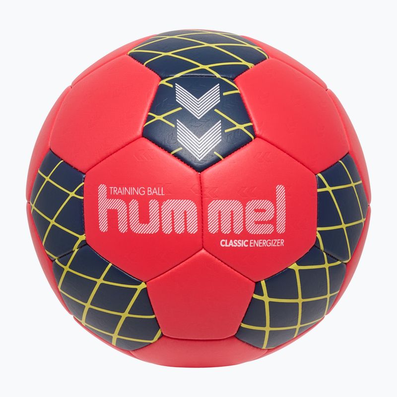 Handballball Hummel Classic Energizer off white/light blue/marine size 2