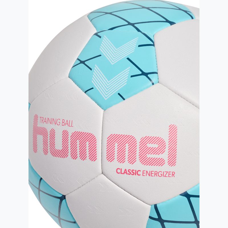 Handballball Hummel Classic Energizer off white/light blue/marine size 2 4