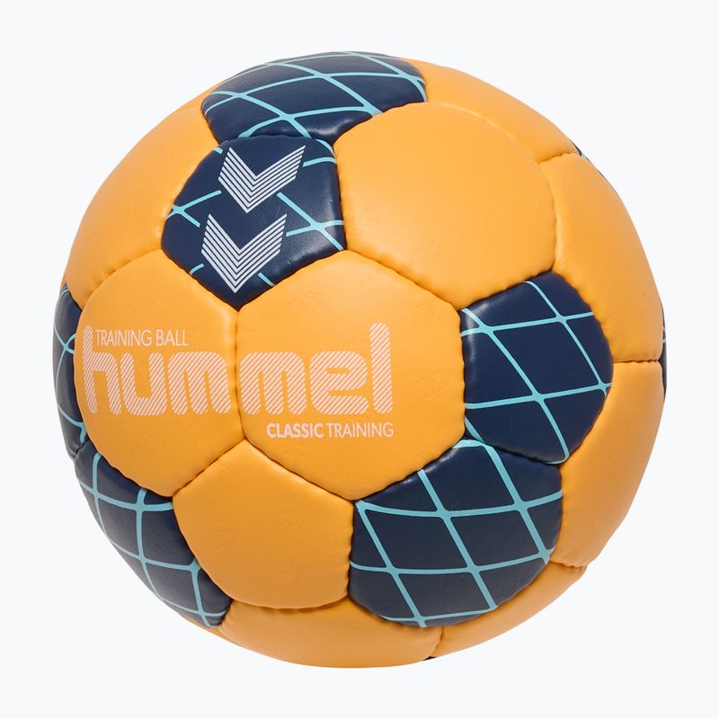 Handballball Hummel Classic Training HB orange/marine/light nlue size 1 2