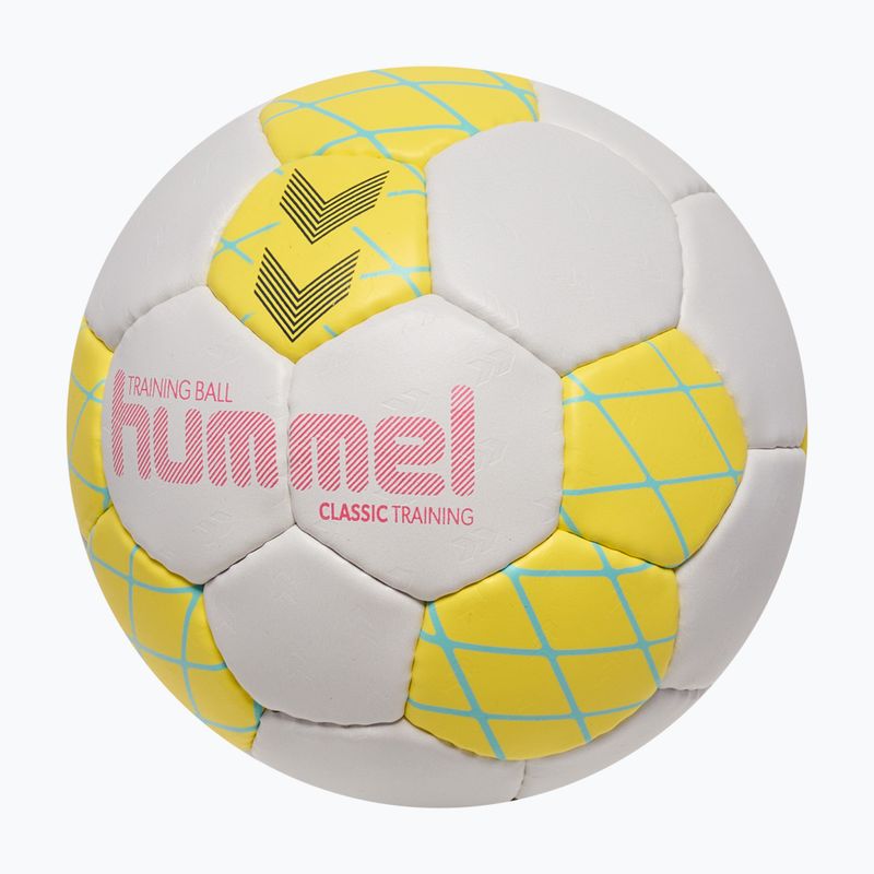 Handballball Hummel Classic Training HB white/yellow/blue size 1 2