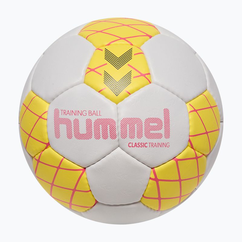Handballball Hummel Classic Training HB white/yellow/blue size 3