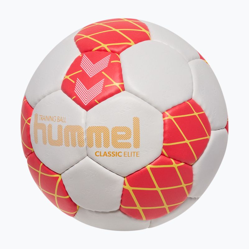 Handballball Hummel Classic Elite HB off white/red/yellow size 1 2