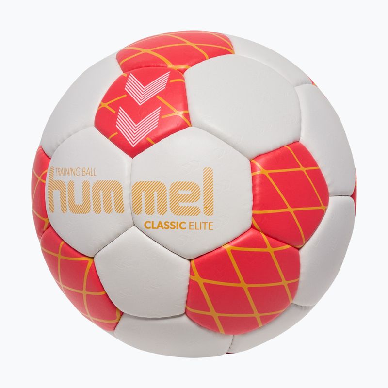 Handballball Hummel Classic Elite HB off white/red/orange size 3 2