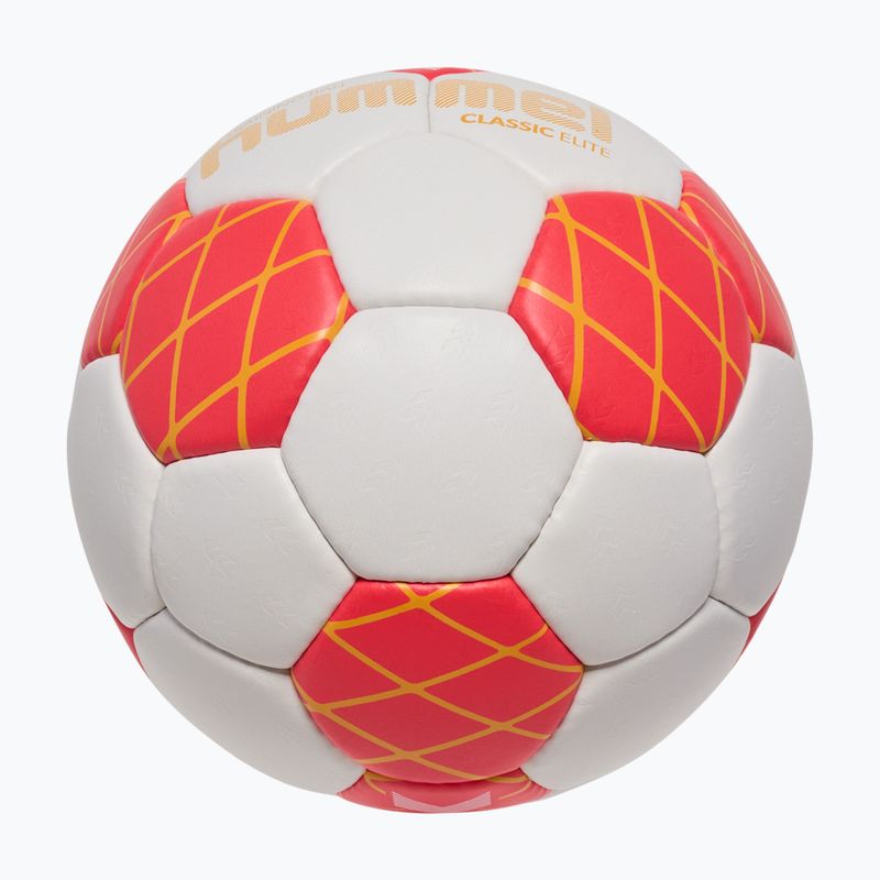 Handballball Hummel Classic Elite HB off white/red/orange size 3 3
