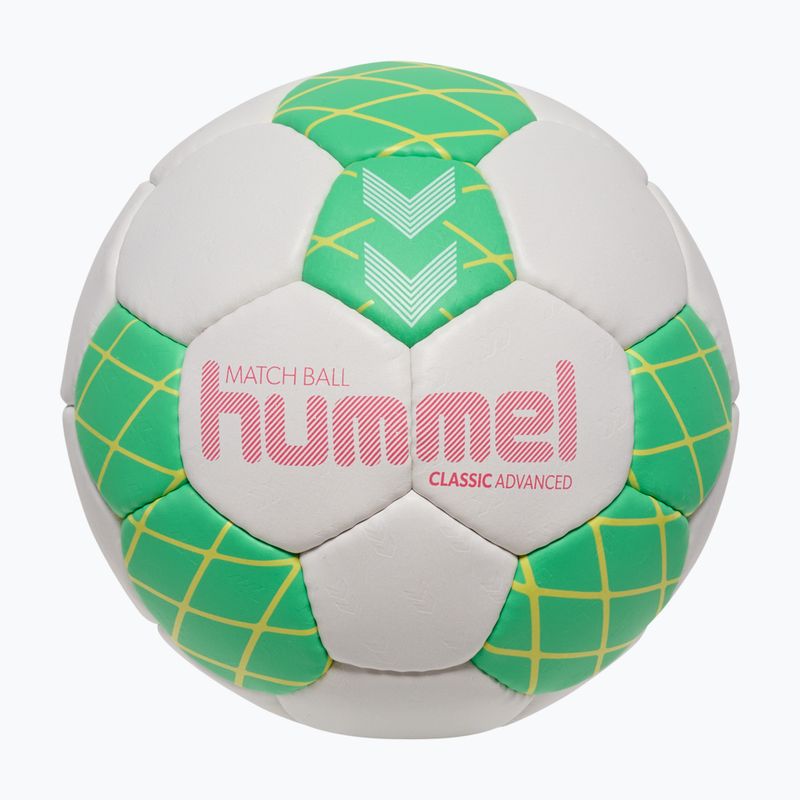 Handballball Hummel Classic Advanced HB off white/green/yellow size 2