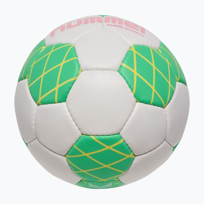Handballball Hummel Classic Advanced HB off white/green/yellow size 2 3