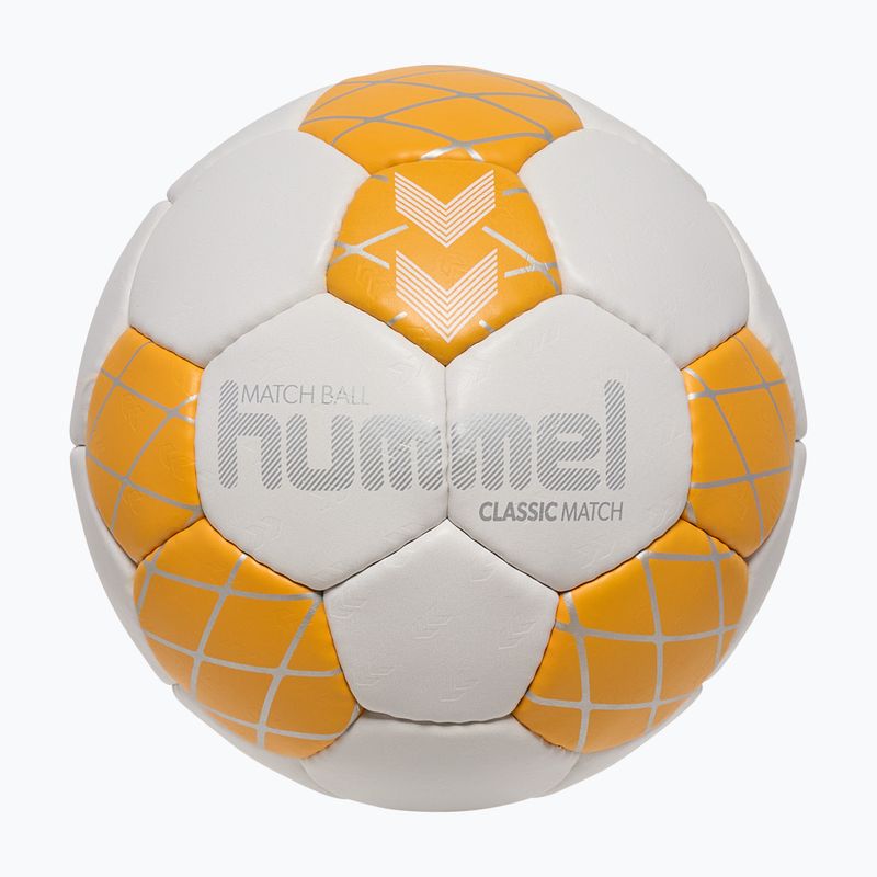 Handballball Hummel Classic Match HB off white/orange/silver size2