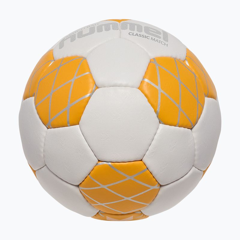 Handballball Hummel Classic Match HB off white/orange/silver size2 3