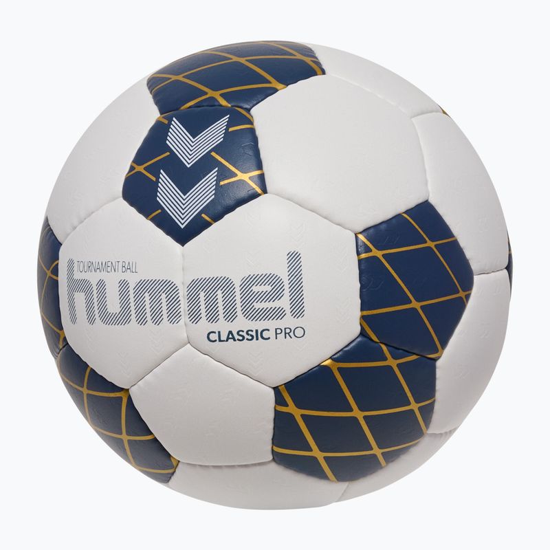 Handballball Hummel Classic Pro HB off white/marine/gold size 3 2
