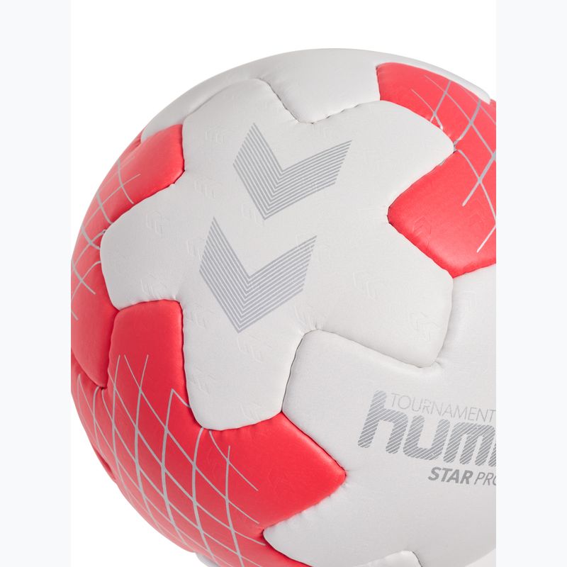 Handballball Hummel Star Pro HB off white/red/silver size 2 4