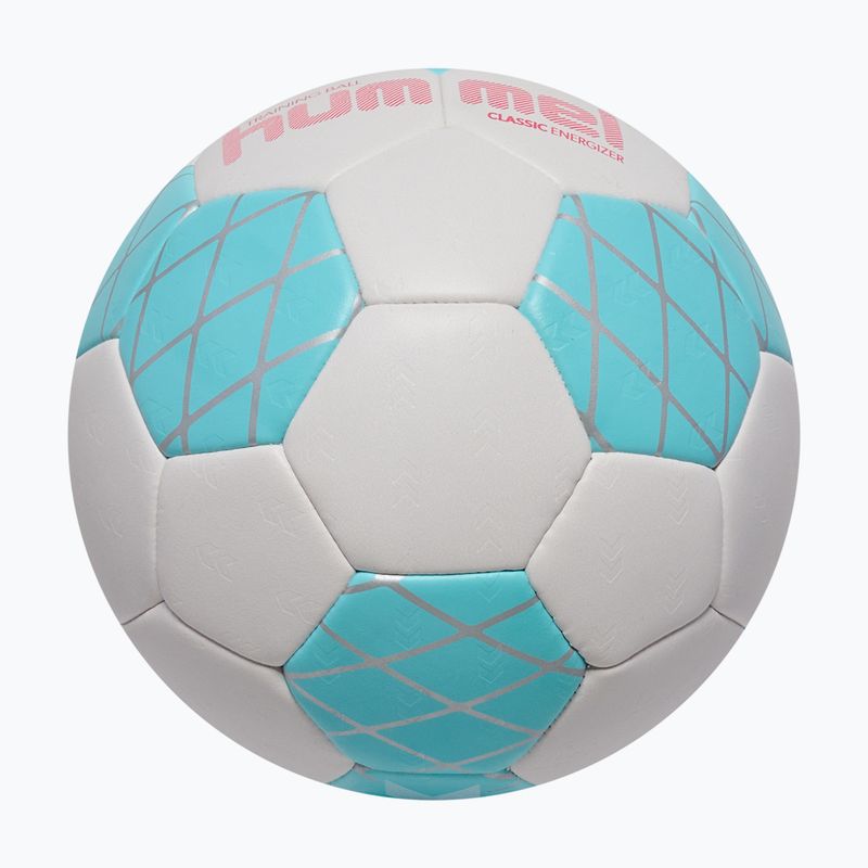 Handballball Hummel Classic Energizer off white/light blue/marine size 0 3