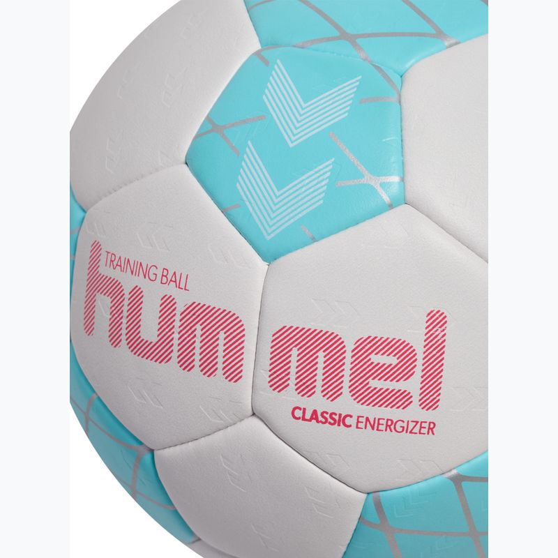 Handballball Hummel Classic Energizer off white/light blue/marine size 0 4