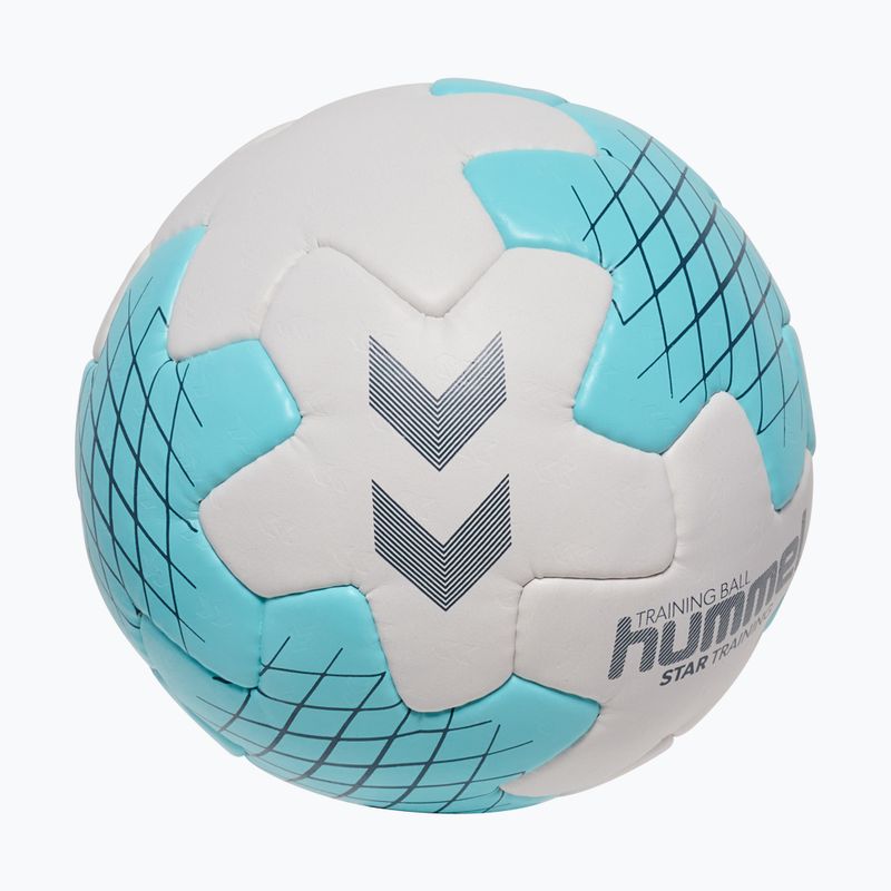 Handballball Hummel Startraining HB white/light blue/navy size 2 2