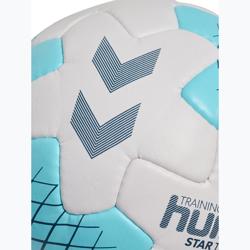 Handballball Hummel Startraining HB white/light blue/navy size 2 4