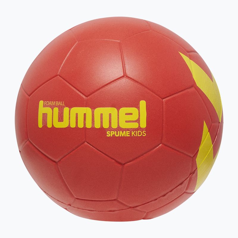Handball für Kinder Hummel Classic Spume HB Jr burgundy/yellow size 0.0