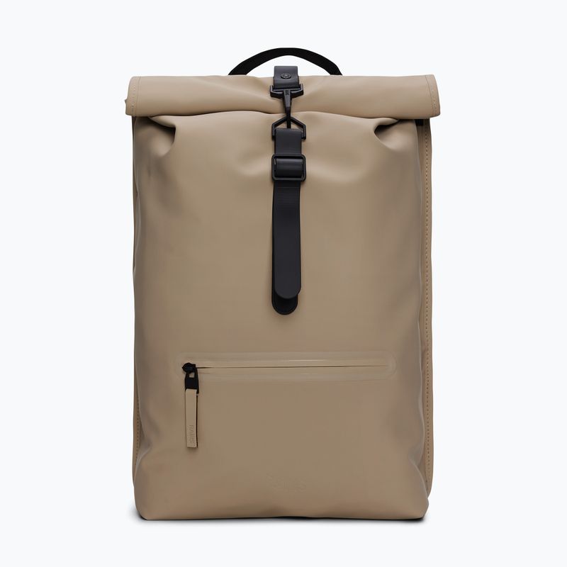 Cityrucksack Rains Rucksack Rolltop Beige