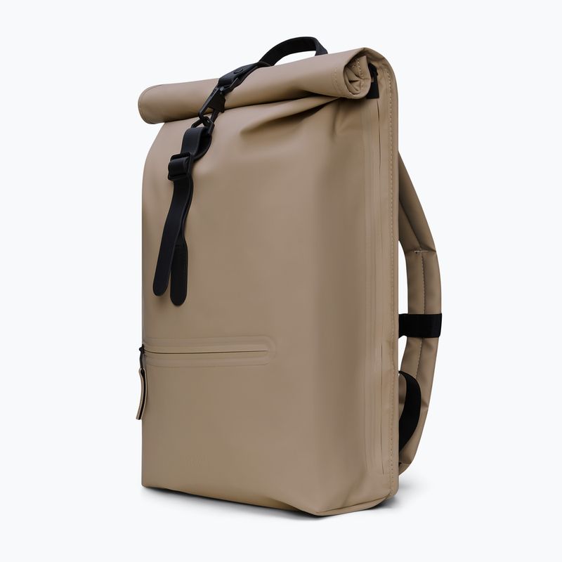Cityrucksack Rains Rucksack Rolltop Beige 2