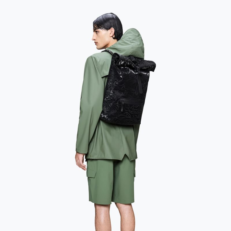 Cityrucksack Rains Rucksack Rolltop 13 + 4 l amp 4