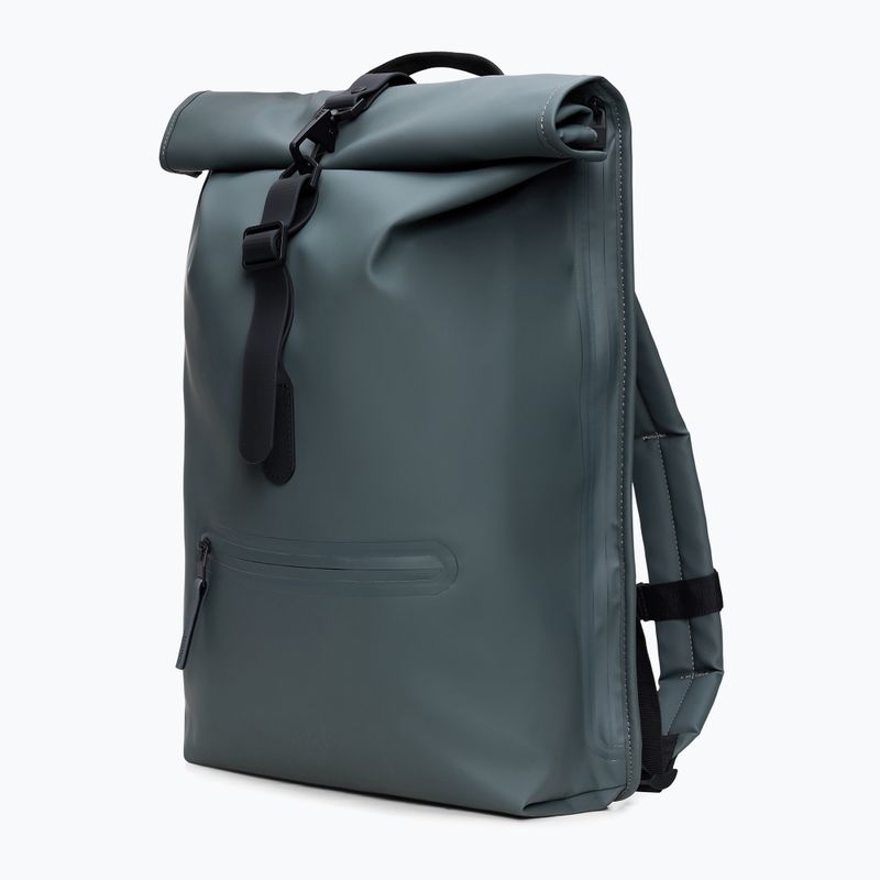 Cityrucksack Rains Rucksack Rolltop 13 + 4 l dark grey 2