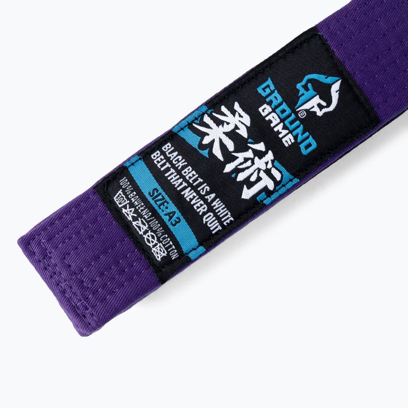 Ground Game Herren Brazilian Jiu-Jitsu Gürtel lila GIBELTPUR01