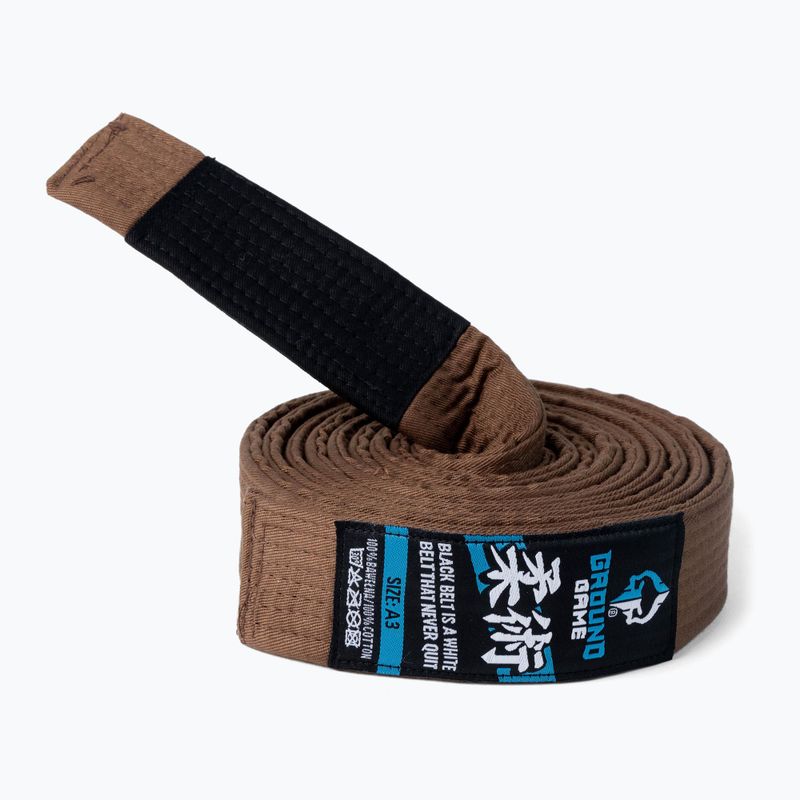 Ground Game Herren Brazilian Jiu-Jitsu Gürtel braun GIBELTBRO02