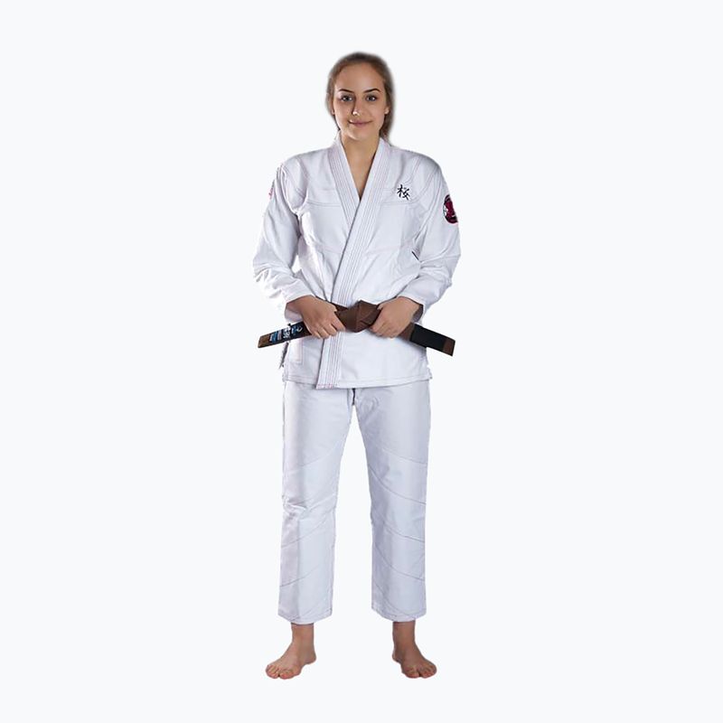 Ground Game Damen BJJ GI 'Sakura' weiß GISAKWHF1