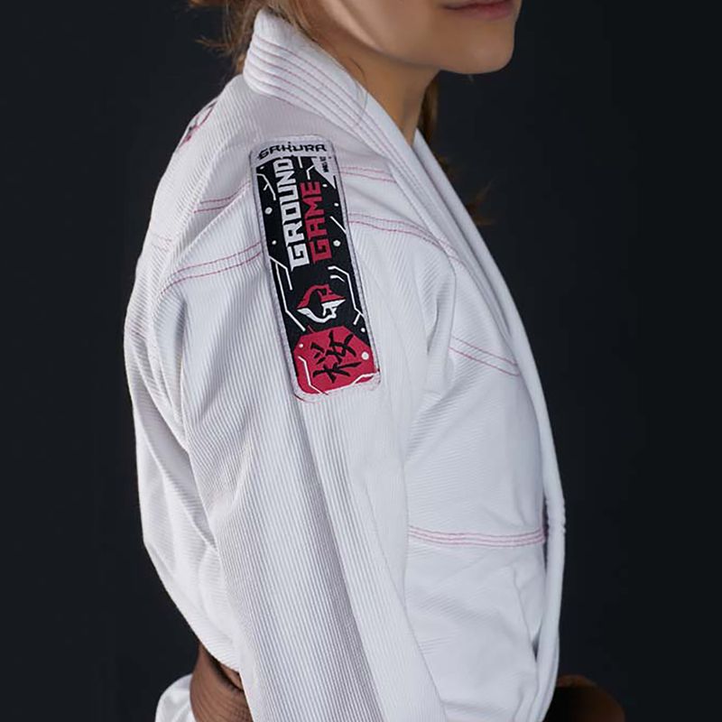Ground Game Damen BJJ GI 'Sakura' weiß GISAKWHF1 6