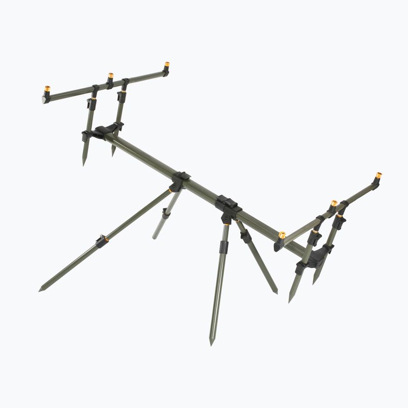 Rod Pod für 3 Ruten Mikado Threeliner 3 schwarz AMP3-123-3