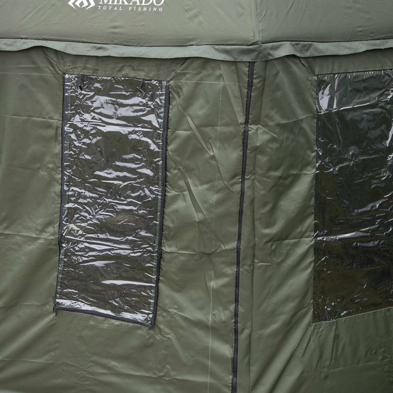 Angeln Regenschirm Mikado mit seitlichem Moskitonetzschutz grün IS14-P6 3