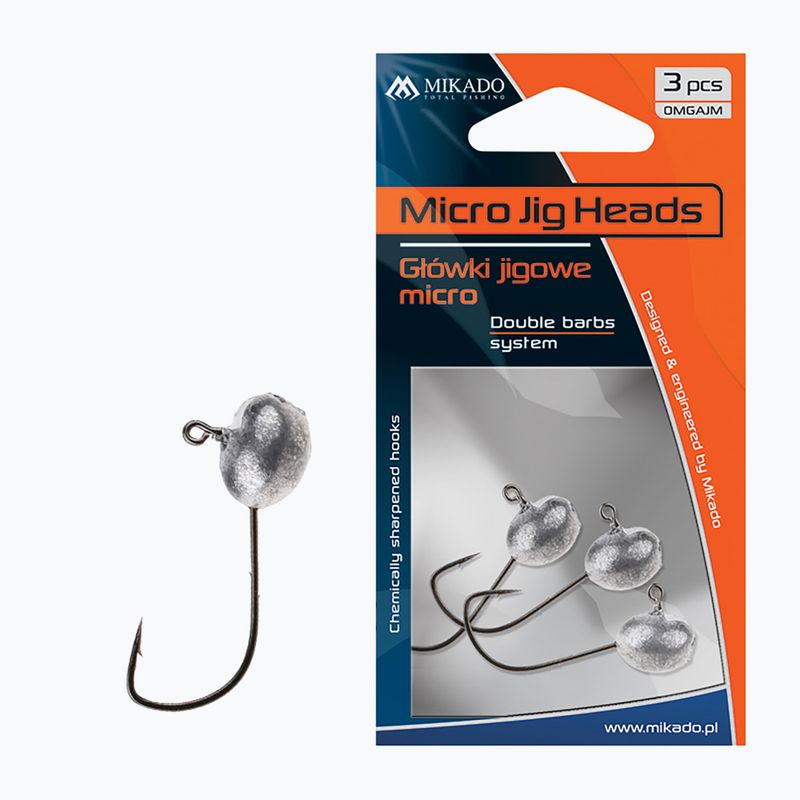 Mikado Micro 6g 3pc jig Kopf schwarz OMGAJM6-1-N