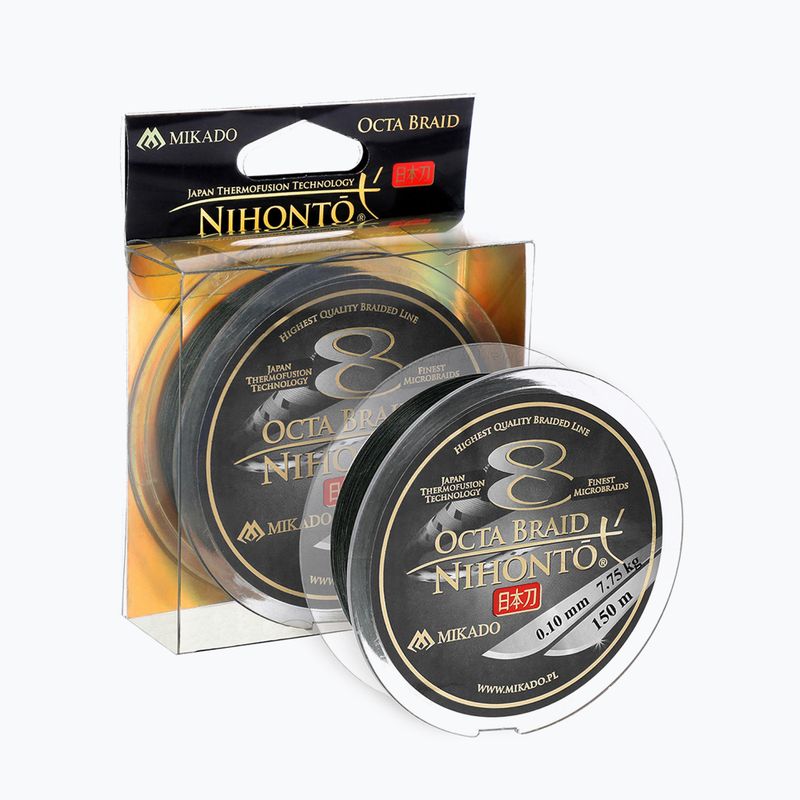 Mikado Nihonto Octa Braid Spinnschnur schwarz Z24G-008