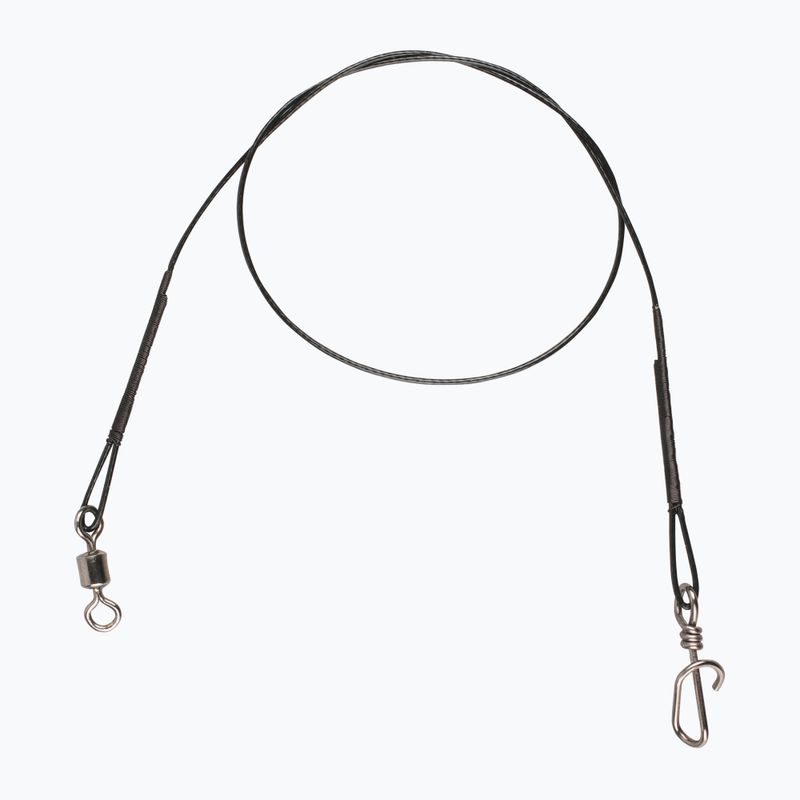 Mikado Stahl Spinnvorfach Jaws Strong 18 kg 2 Stück schwarz ZGJ02-25-18