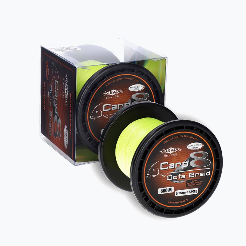 Mikado Carp Octa Braid gelb Z32F-018 Karpfengeflecht