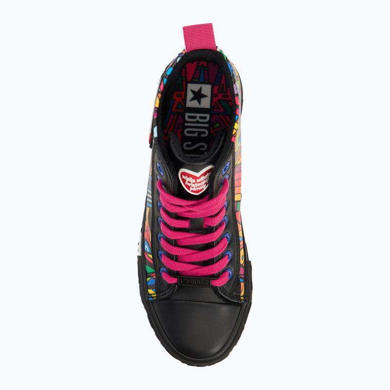 Turnschuhe Damen BIG STAR RR274A653 Schwarz/ multikolor 5
