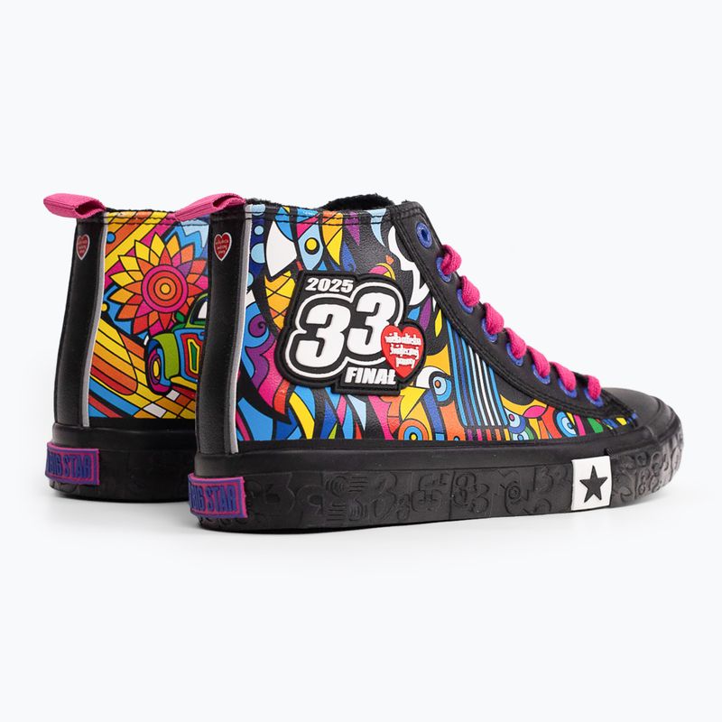 Turnschuhe Damen BIG STAR RR274A653 Schwarz/ multikolor 9