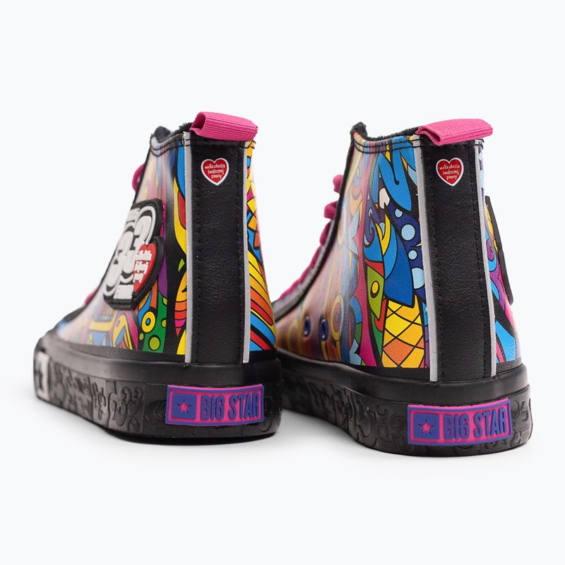 Turnschuhe Damen BIG STAR RR274A653 Schwarz/ multikolor 10