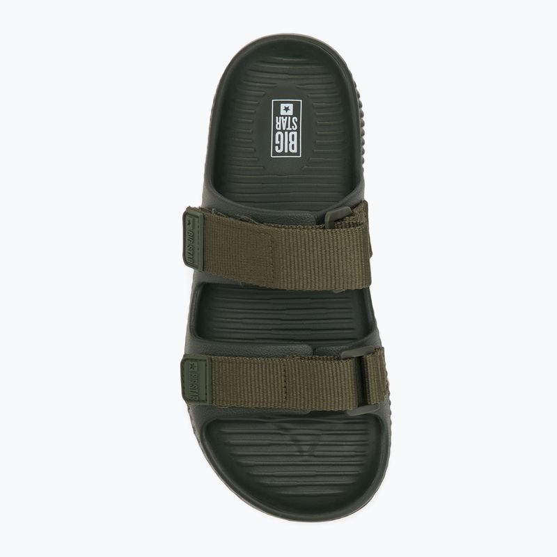Big Star Herren-Flip-Flops RR174A027 grün/oliv 5