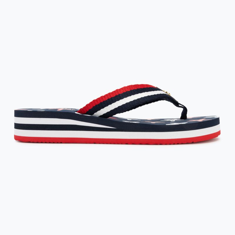 BIG STAR Damen Flip Flops RR274A127 navy blau / rot 2