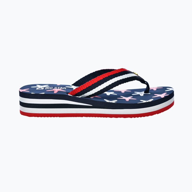 BIG STAR Damen Flip Flops RR274A127 navy blau / rot 8