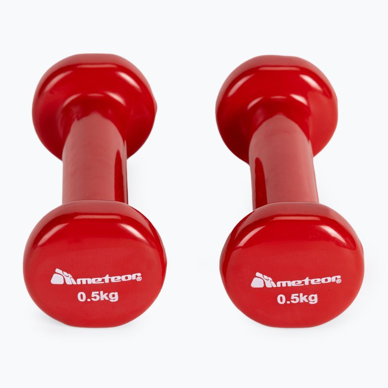 Meteor Kurzhanteln 2 x 0 5 kg rot 30180 3