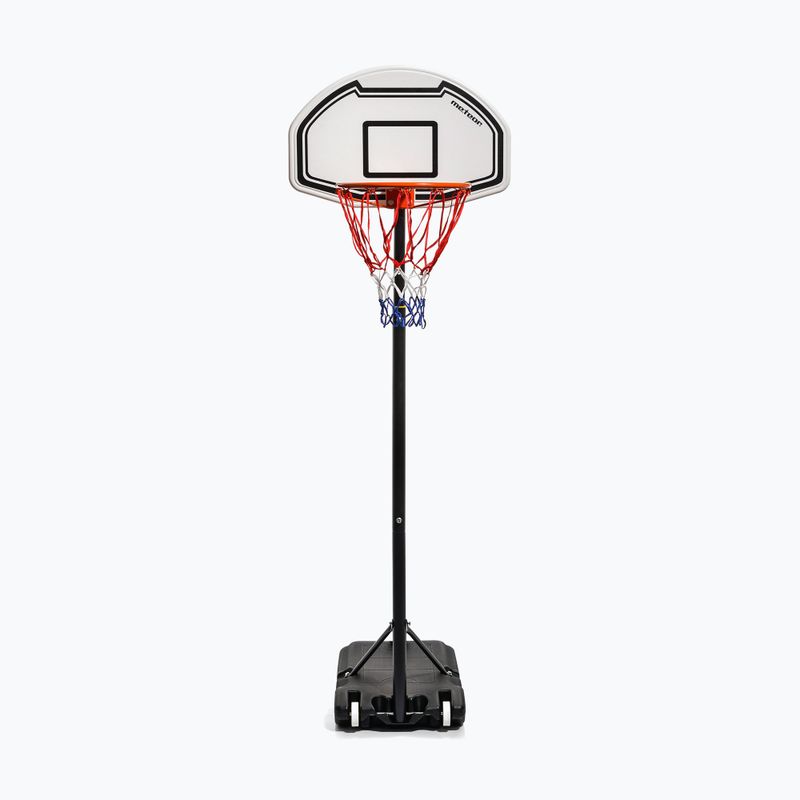 Tragbarer Basketballkorb Meteor Boston 18 schwarz und weiß 20084