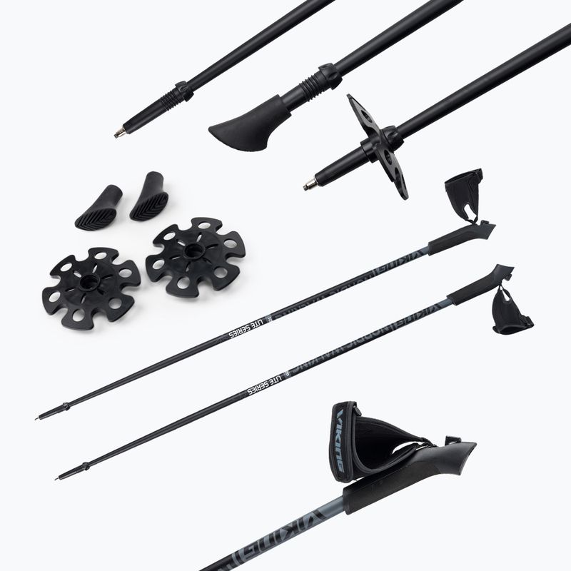 Viking Lite Pro 08 Nordic Walking Stöcke schwarz/grau 650/21/4563/08/105 5