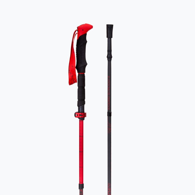 Skibergsteigstöcke Tourenski-Stöcke Viking Spider black/red 4