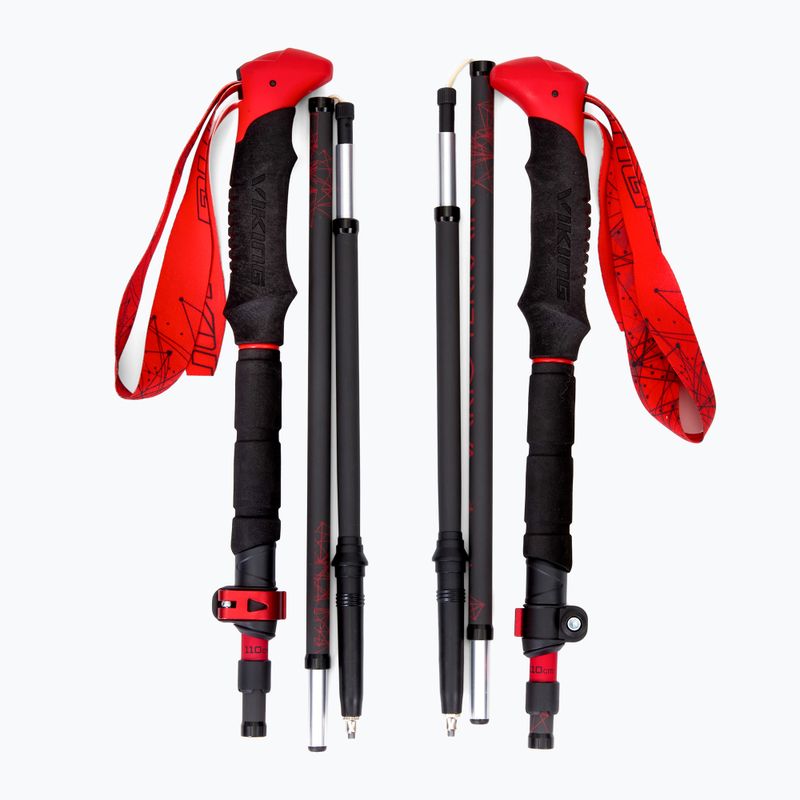 Skibergsteigstöcke Tourenski-Stöcke Viking Spider black/red 6